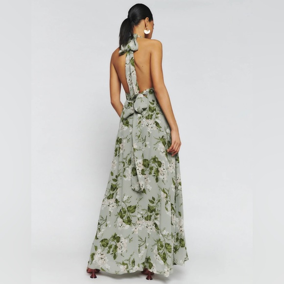 Reformation Andre Dress in Tea Garden - Picture 4 of 9